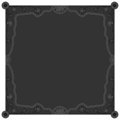 Floral ornamented frame; old style ornate decoration