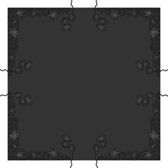 Floral ornamented frame; old style ornate decoration