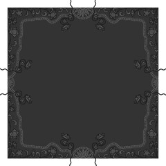 Floral ornamented frame; old style ornate decoration