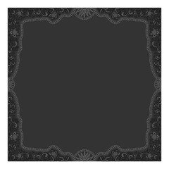 Floral ornamented frame; old style ornate decoration