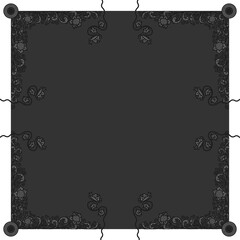 Floral ornamented frame; old style ornate decoration