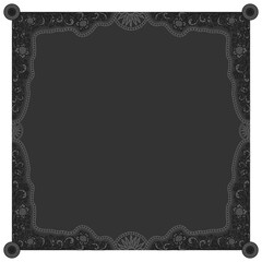 Floral ornamented frame; old style ornate decoration