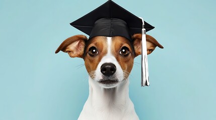 卒業犬の知的な瞳