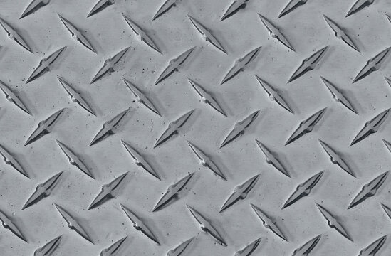 Seamless Metal Diamond Plate Texture Background