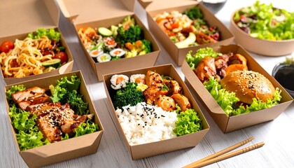 Healthy meal prep boxes delivery.