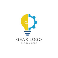 Gear Logo Design Graphic Vector 