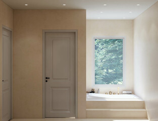 interior of a modern bathroom