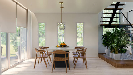 modern dining room