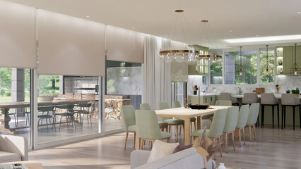 modern dining room