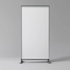 Blank vertical banner stand