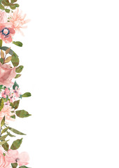 Elegant Floral Frame for Invitations and Greetings