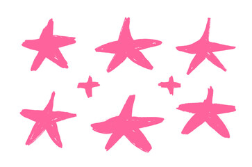 Pink Star Pattern