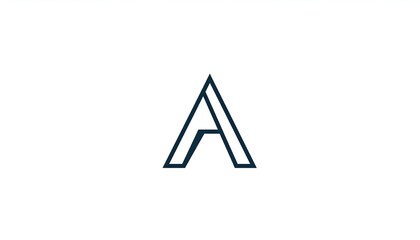 Minimalist Letter A Logo Design.