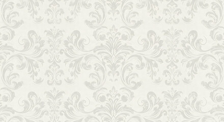 Seamless Vintage Damask Pattern - Elegant Monochrome Texture for Backgrounds & Textiles
