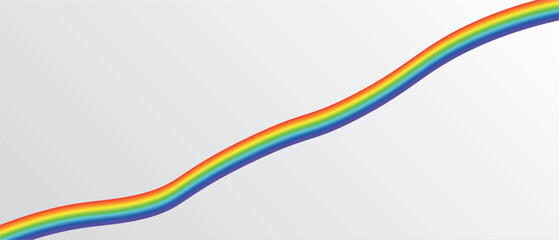 Abstract rainbow gradient element with lines and waves. Vector illustration of background	
