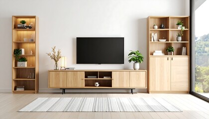 Modern living room interior design.