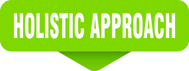 holistic approach sticker. holistic approach sign on transparent background