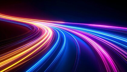 Neon Lightspeed Highway Curve.
