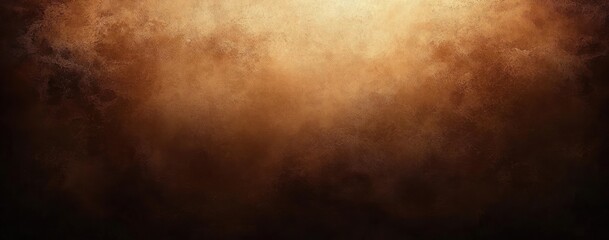 Abstract textured background with warm gradient tones from dark brown to light tan creating a moody and earthy atmosphere