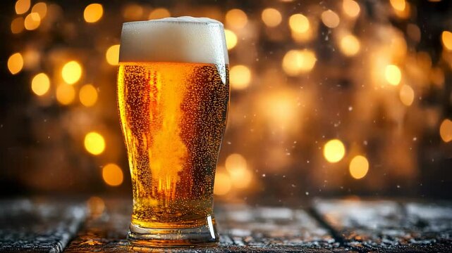 Sensual Beer Pouring in Slow Motion
