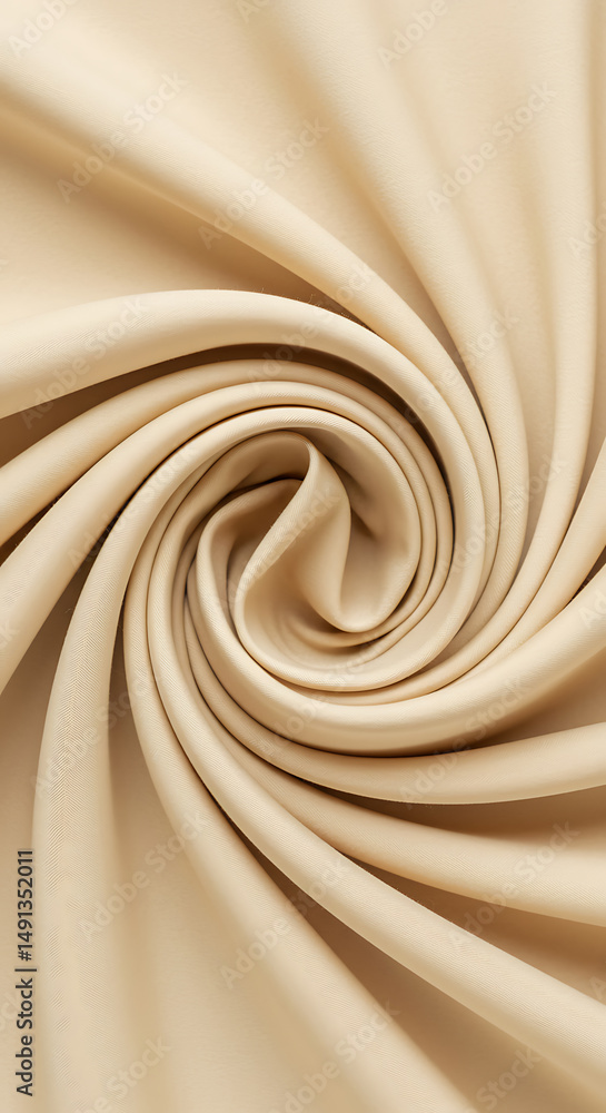 Poster smooth fabric swirl texture background design element - beige cream