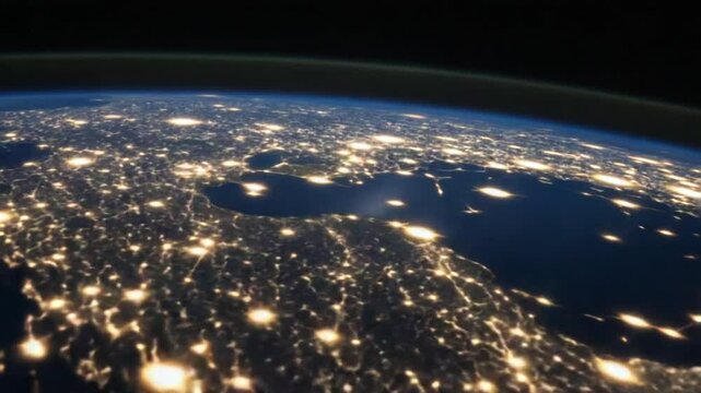 Earths Night View From Space