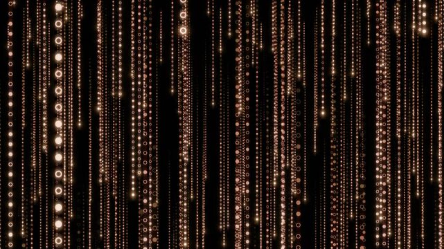Matrix Code Digital Rain of Falling dot