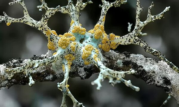 Detailed image of a complex neuron