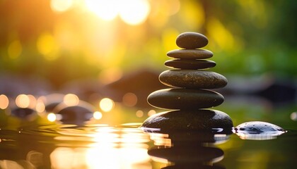 Obraz premium zen stones on the beach