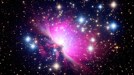 Cosmic Nebula Starfield Deep Space Purple Pink Galaxy