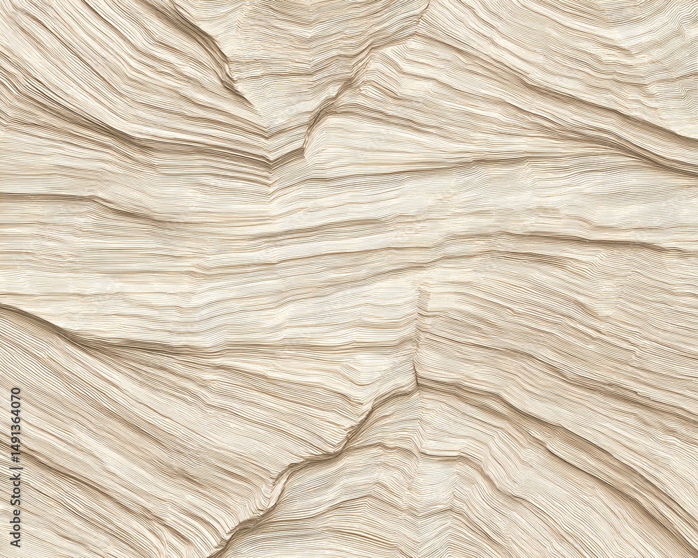 Poster abstract beige textured surface with undulating lines