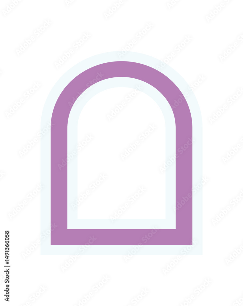 Poster brutalist abstract shape sticker. unique brutalism shape in a minimal form. modern flat element, geo