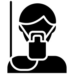 oxygen mask glyph icon