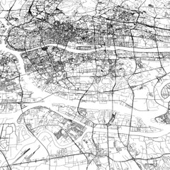 Obraz premium 3D illustration of city and urban in Guangzhou China