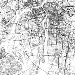 3D illustration of city and urban in Guangzhou China