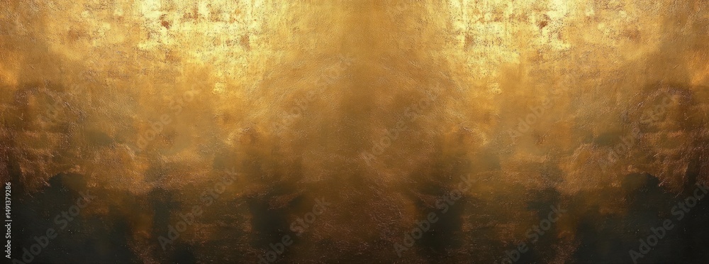 Aufkleber textured golden metallic surface with dark areas creating an abstract aged appearance