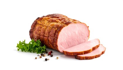 Smoked Ham Slices with Food Photography.