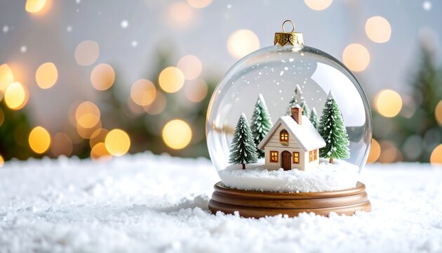 Snow Globe Christmas House.
