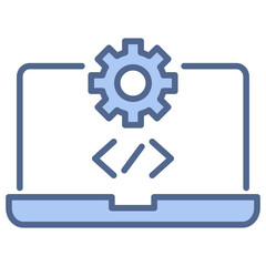 Computer Software Blue Icon