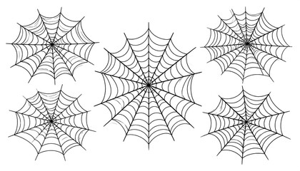 Spiderwebs Collection with Halloween Design.