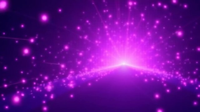 Glow purple plexus tunnel background with sparkle points and lines. Purple abstract background. Polygon tunnel futuristic digital background for business Science and technology. flying through the cor