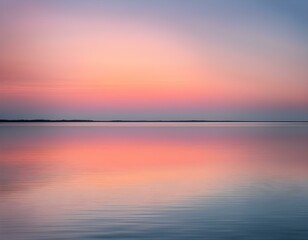 Obraz premium Tranquil Sunset Serenity