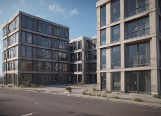 Precisely interlocking modular building units, showcasing contemporary architectural design , stack, simple