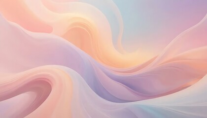 Fototapeta premium Softly textured abstract background with flowing, light pastel shades creating dreamy atmosphere.