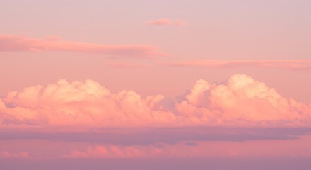 Fototapeta premium Pink Clouds in the Sky