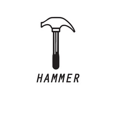 hammer logo design icon graphic image