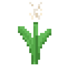 Fototapeta premium Simple flower pixel art