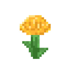 Obraz premium Simple flower pixel art