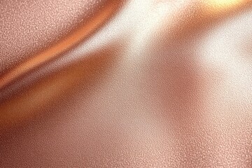 Close-up of smooth rose gold metallic textured surface with gentle curves reflecting soft light