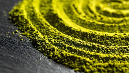 Creating vibrant green spirals using matcha powder kitchen food photography warm lighting artistic